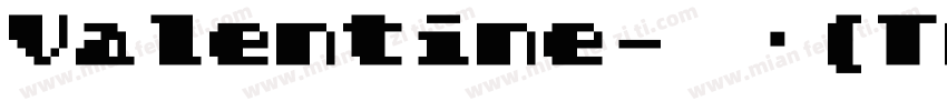 Valentine-常规(TrueType) ( A字体转换
